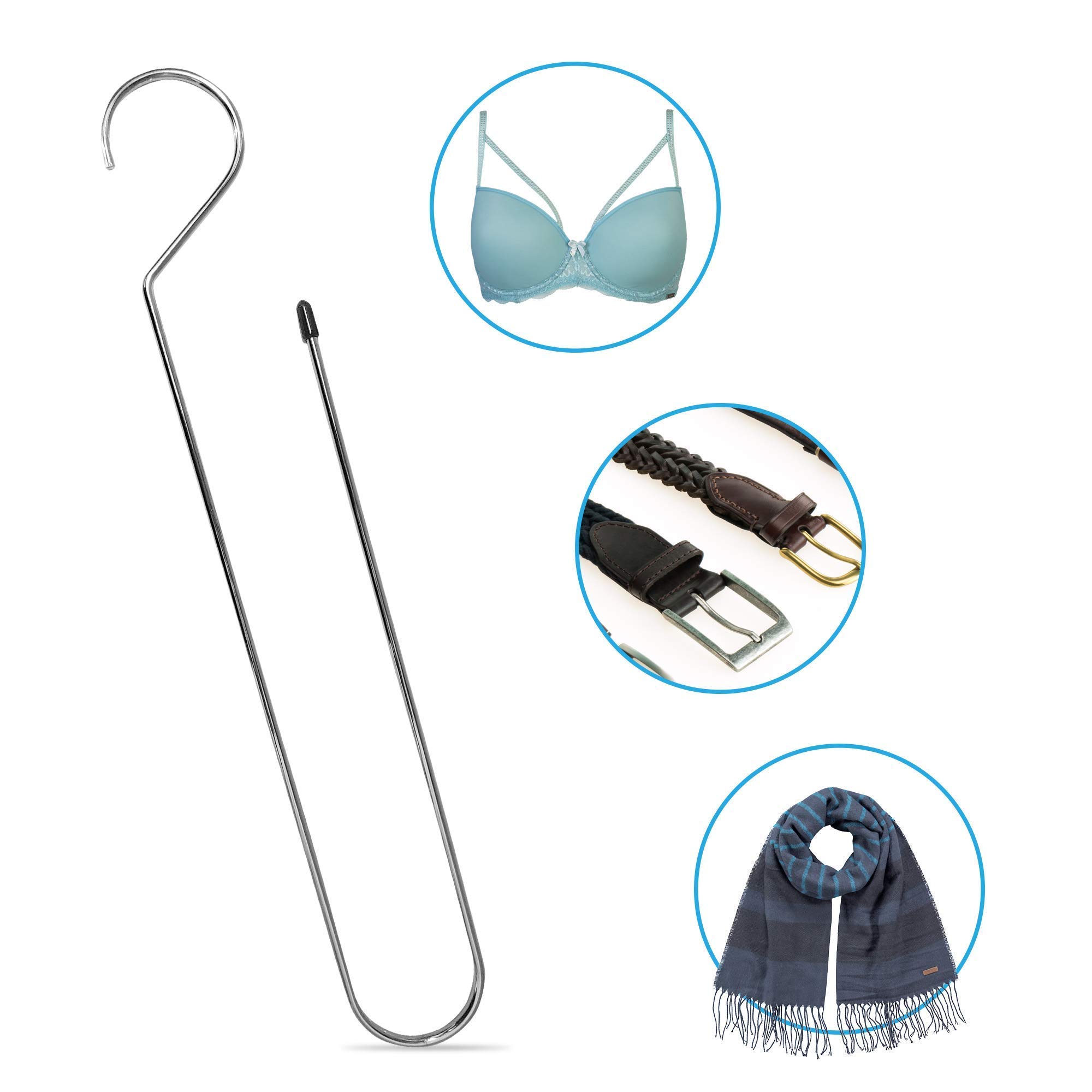 GYRLIE Bra Hanger - Space Saving Closet Organizer for 25+ Bras (All Cup Sizes) - Rustproof Drying & Storage Hanger - Perfect for Laundry Room, Bathroom & Closet Organization