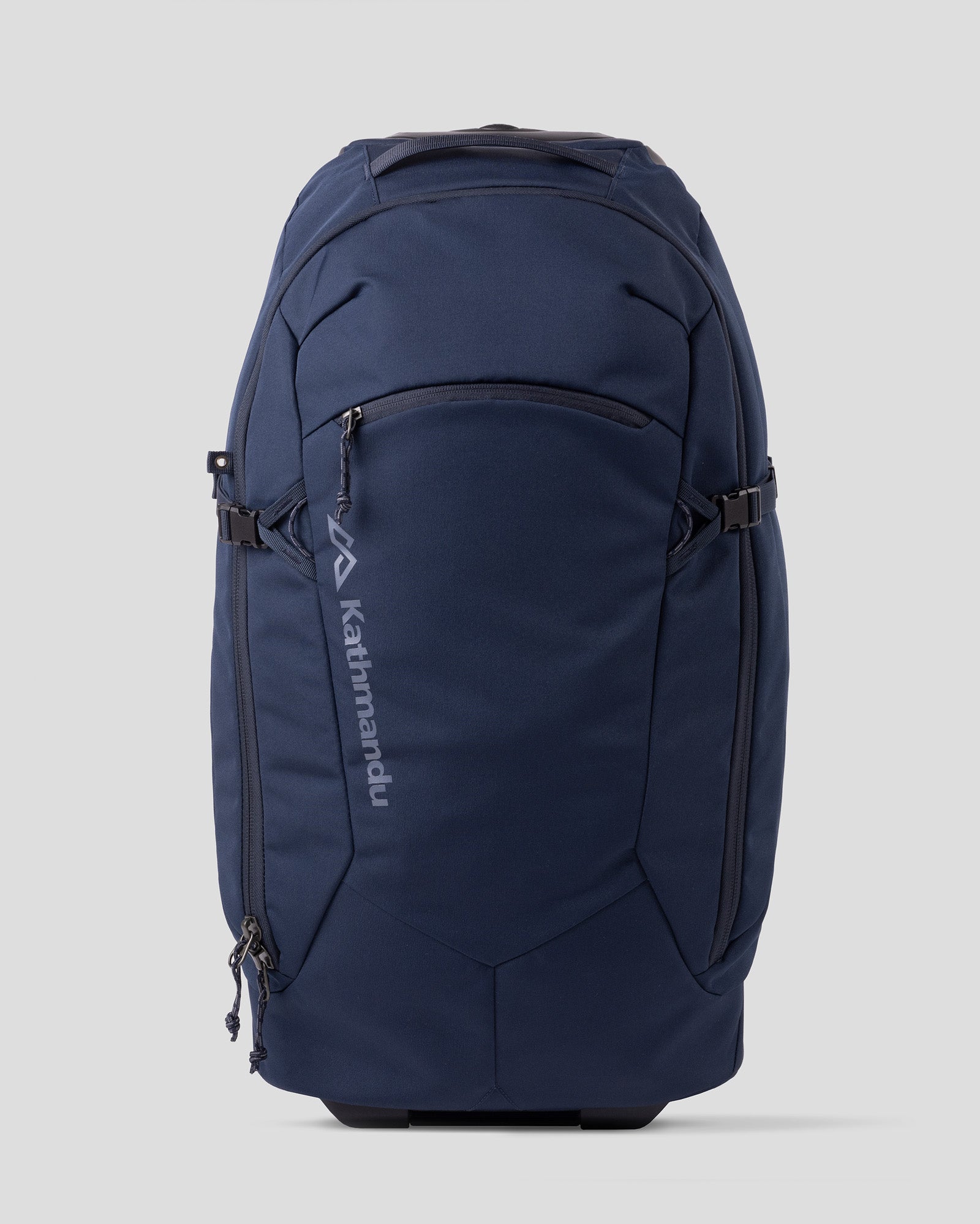Hybrid Trolley v5 50L Travel Backpack - Lightweight Carry-On Luggage for Men & Women, Waterproof Duffle Bag with Wheels - Perfect for Air Travel, Gym, Camping & Outdoor Adventures (Pure Navy)