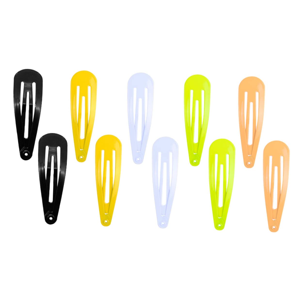 Lurrose 80pcs Snap Hair Clips for Kids - Non-Metal Drop-Shaped Barrettes for Baby Girls, Candy Color Hair Accessories (Perfect for School, Parties & Daily Styling)