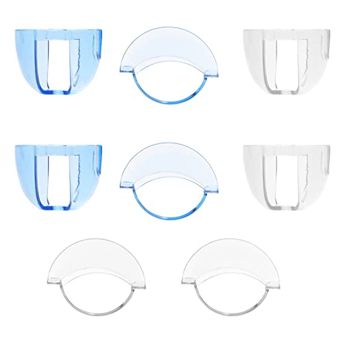 8Pcs Dental Cheek Retractor & Mouth Opener - Blue & Clear Cheek Retractors for Teeth Whitening, Dental Procedures & Speak Out Challenge - Perfect for Dentists, Orthodontists & TikTok Challenges