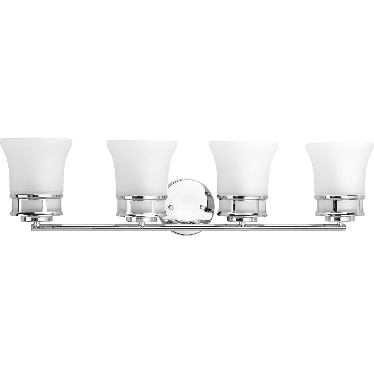 Cascadia Collection 4-Light Bathroom Vanity Light Fixture - Modern LED Lighting for Bathroom, Powder Room & Dressing Area