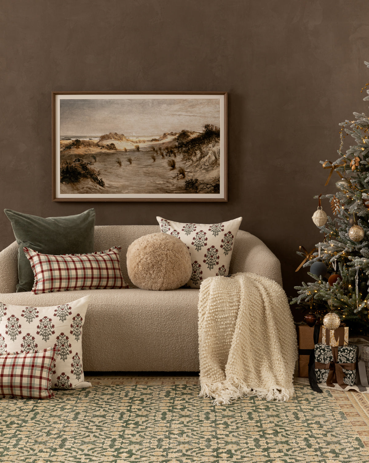 Sherpa Tan Ball Pillow - Soft & Cozy Decorative Throw Pillow for Sofa, Bed, Nursery - Perfect for Home Decor, Living Room, Bedroom, and Nursery Accents