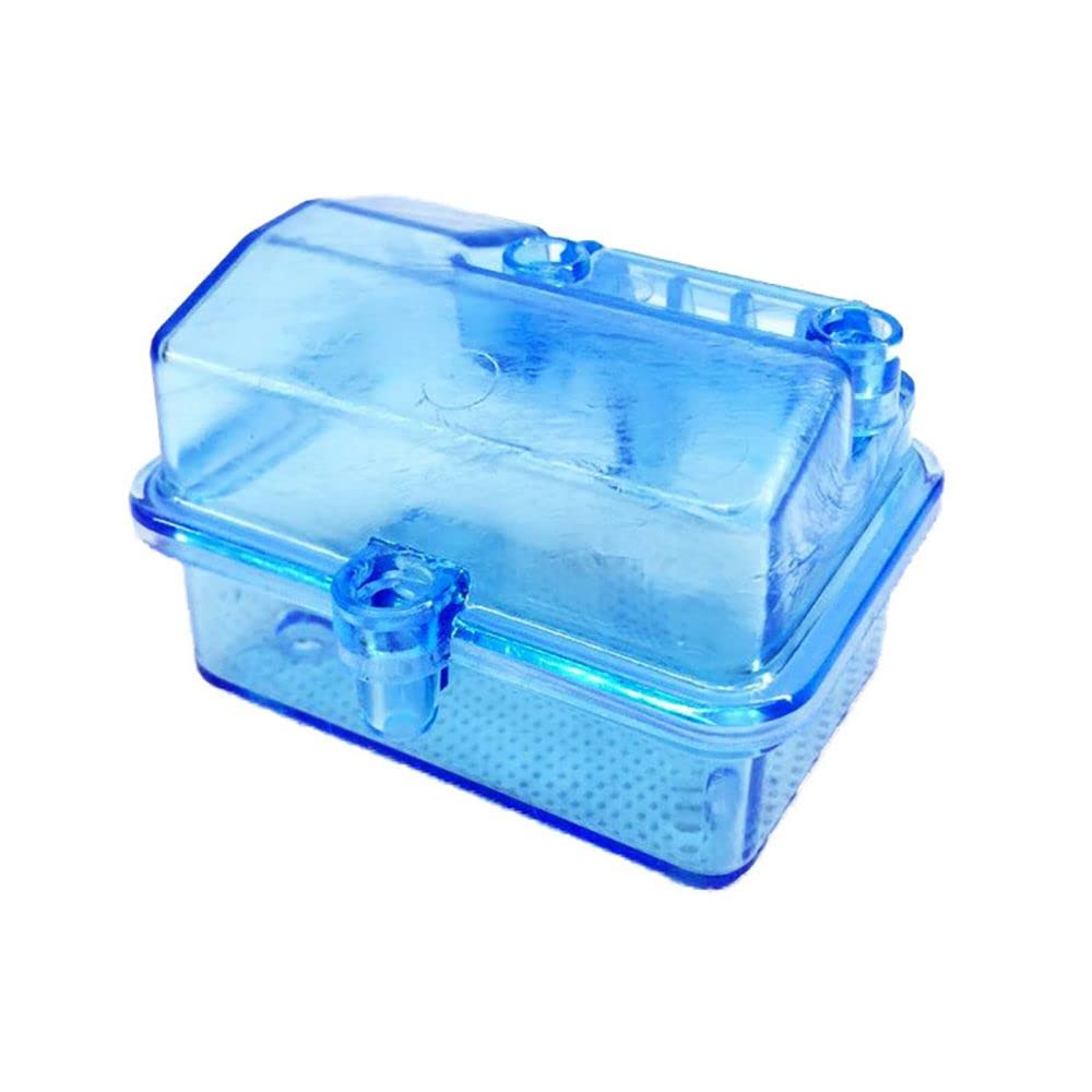 HomeSoGood Transparent ESC Receiver Protector Case for Huanqi 727/Slash - Waterproof Dustproof Electronic Speed Controller Box for RC Cars & Drones (Blue)