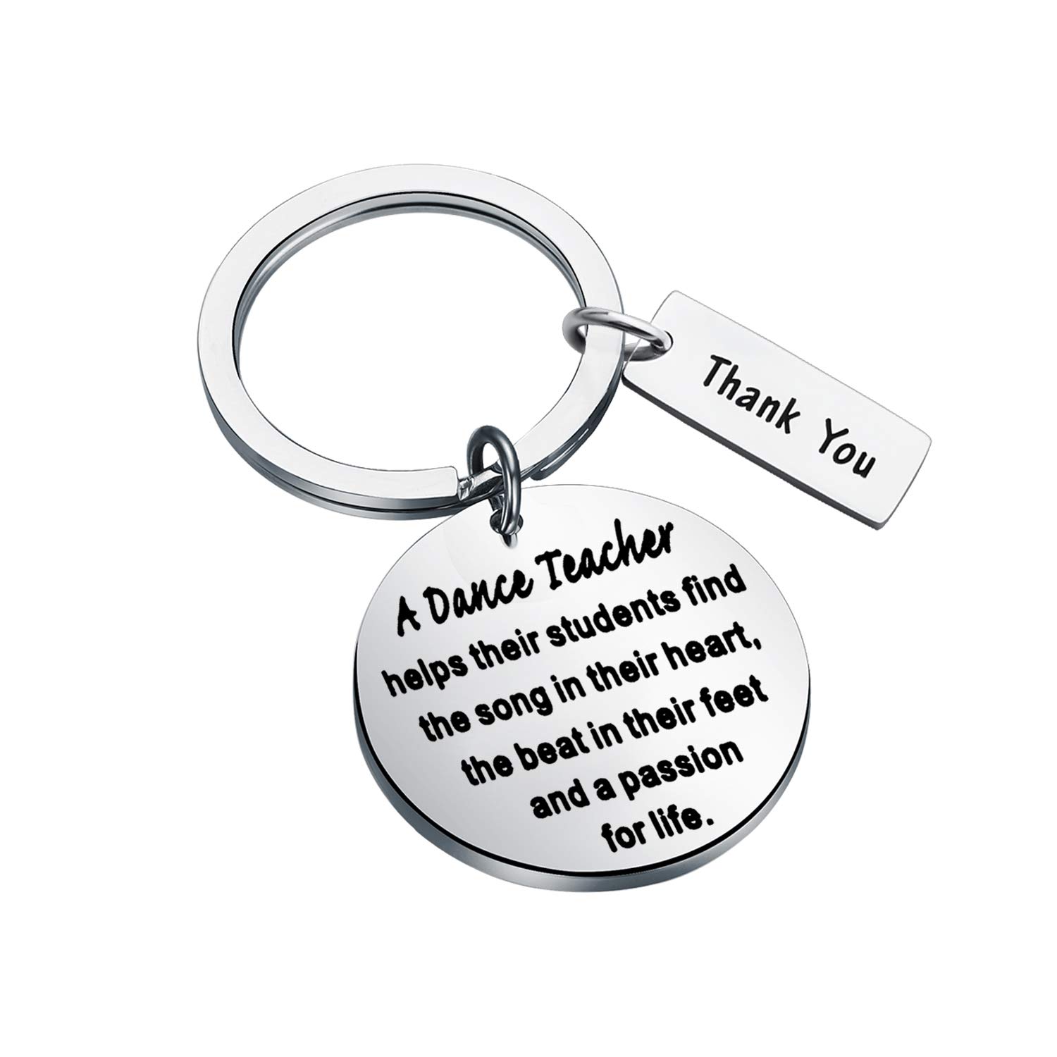 Dance Teacher Appreciation Keychain - Thoughtful Dance Instructor Gift for Thank You from Students | Perfect for Graduation, Holidays & Special Occasions
