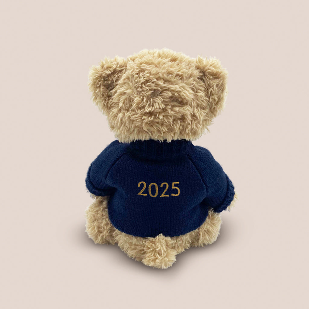 Personalized Bertie Year Bear Navy Blue Plush Toy - Perfect Gift for Birthdays, Anniversaries & Baby Showers | Cute Collectible Teddy Bear for Kids & Adults