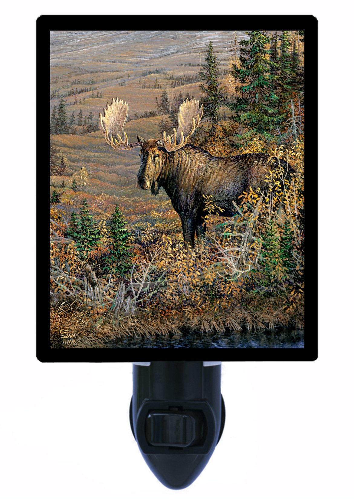 Moose Night Light for Kids - Cute Animal LED Night Lamp for Nursery, Bedroom - Perfect for Bedtime, Baby Sleep Aid & Room Decor