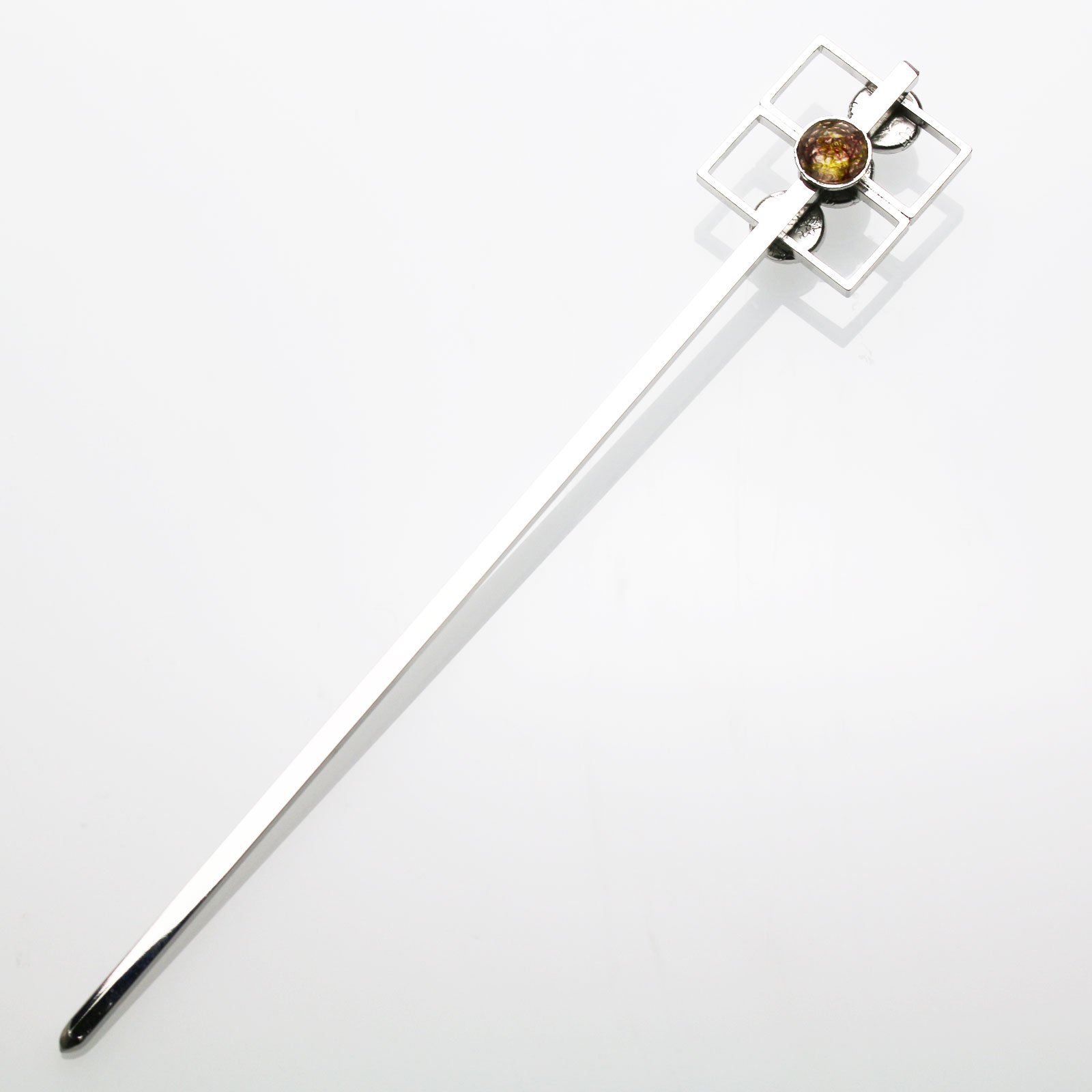 Elegant Handmade Metal Hair Pin - Pink Hair Stick for Women, Perfect for Weddings, Parties & Everyday Styling