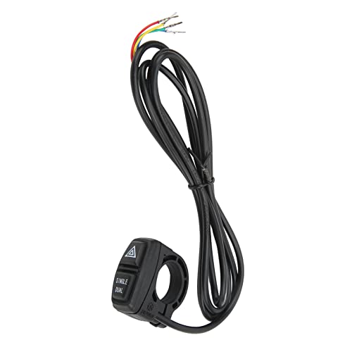 Electric Bike Indicator Light Switch - 4-Wire Comfortable & Durable Handlebar Switch for E-Bikes | Perfect for Commuting, Off-Road & Urban Riding