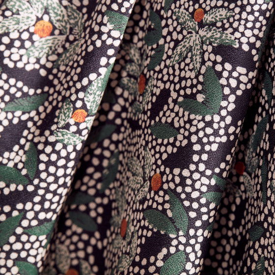 Viscose Crepe Fabric with Lenzing™ EcoVero™ Sustainable Fibers - Atelier Brunette Lucie Cedar Collection | Perfect for Dresses, Blouses & Eco-Friendly Fashion