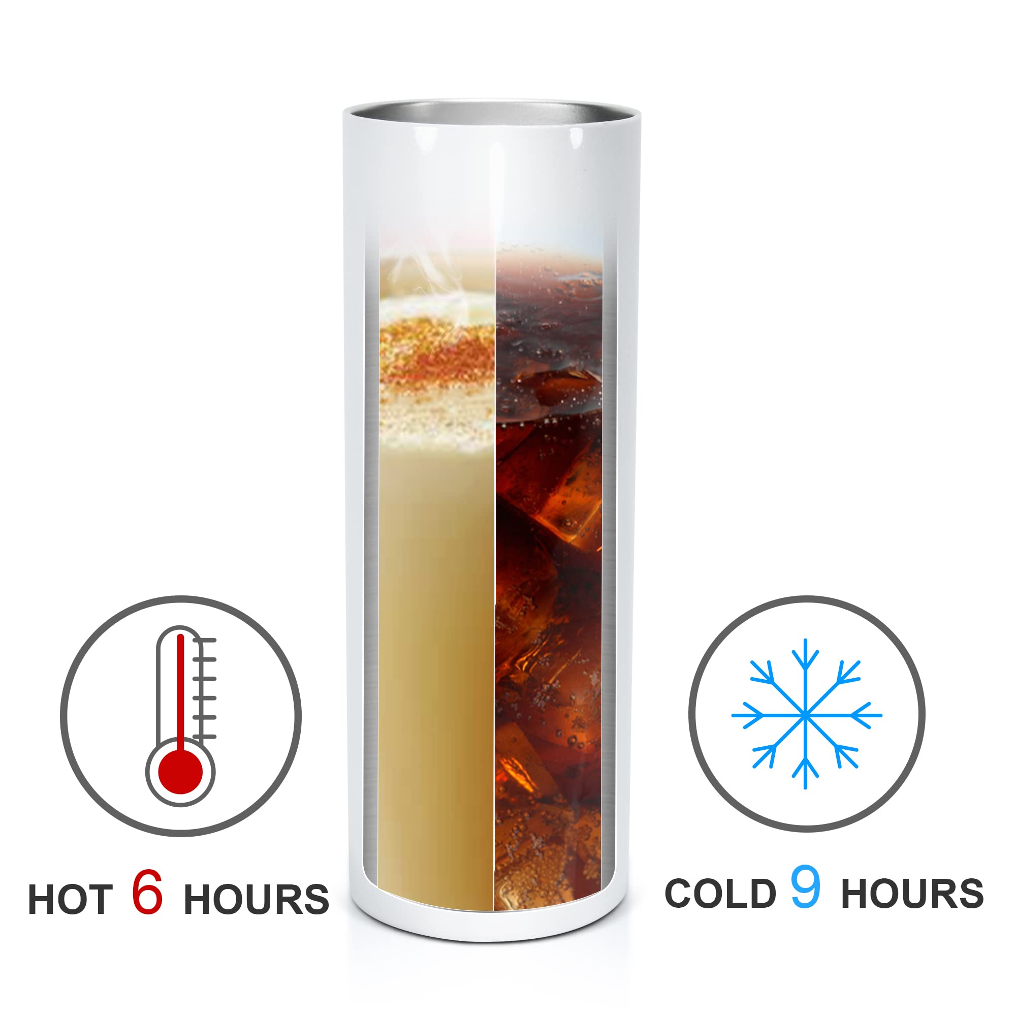 50 Pack 20oz Sublimation Tumblers - Stainless Steel Skinny Travel Mug Bulk Set, Vacuum Insulated Straight Slim Cup for DIY Crafts, Custom Drinkware, Gifts & Outdoor Activities | Ships from USA