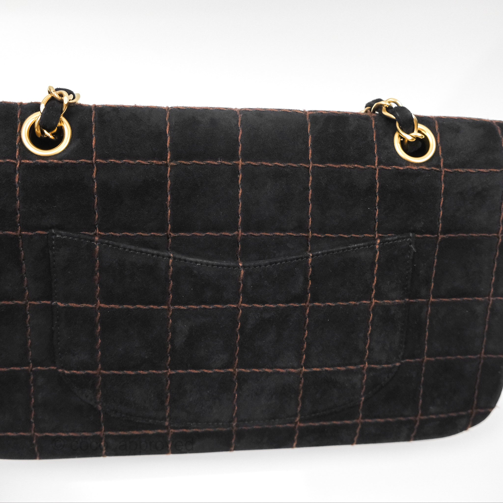 Chanel Classic Flap Bag in Black Suede with Gold-Tone Hardware - Luxury Handbag for Women, Perfect for Evening Events & Special Occasions