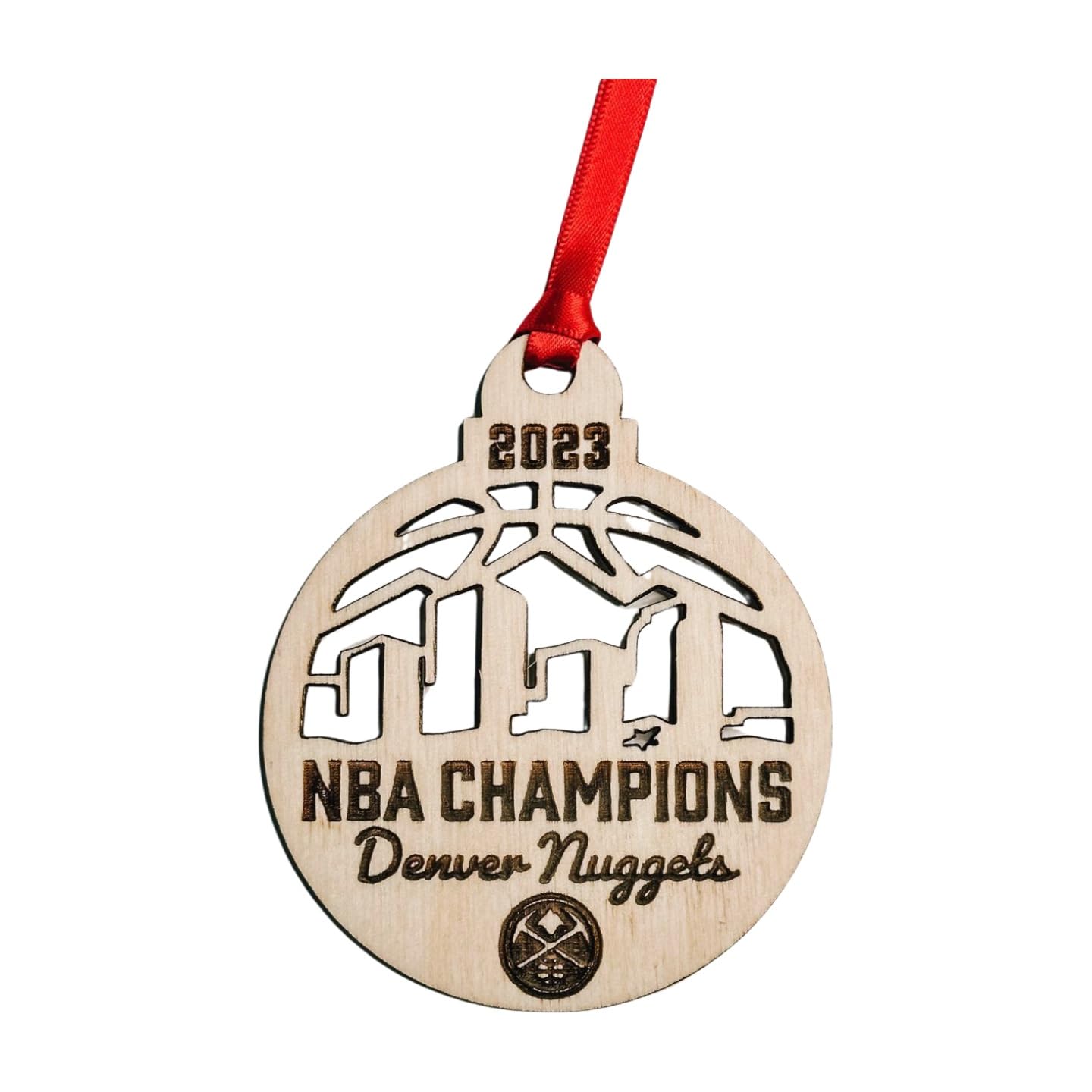 Denver Nuggets NBA Championship Christmas Ornament - Basketball Tree Decor for Fans