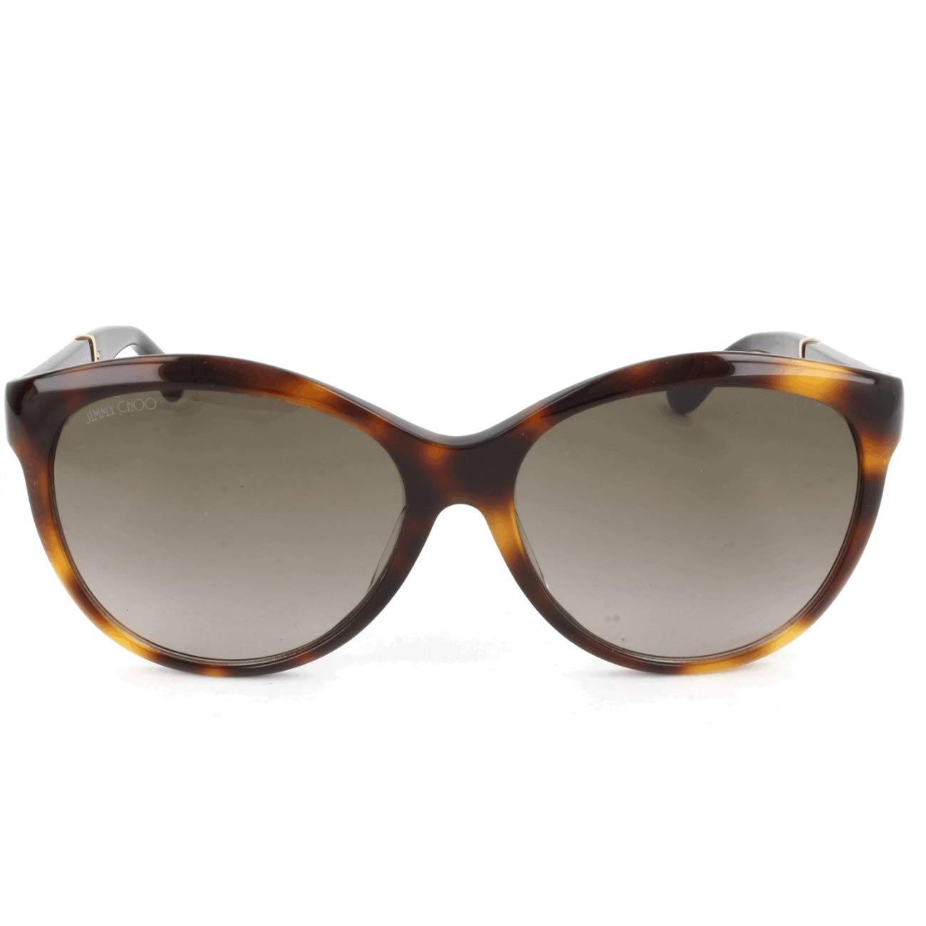 Jimmy Choo Women's Glee Havana Glitter Black Sunglasses 57mm - Fashion Designer Shades for Women, UV Protection, Size 57-140 B49 | Perfect for Beach, Vacation & Summer Outfits
