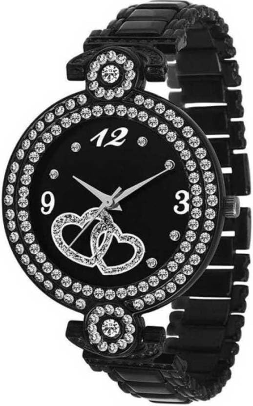 QALIBA Women's Fashion Watches - Stylish Analog Wristwatch for Ladies & Girls, Elegant Black Design - Perfect for Office, Dating & Everyday Wear