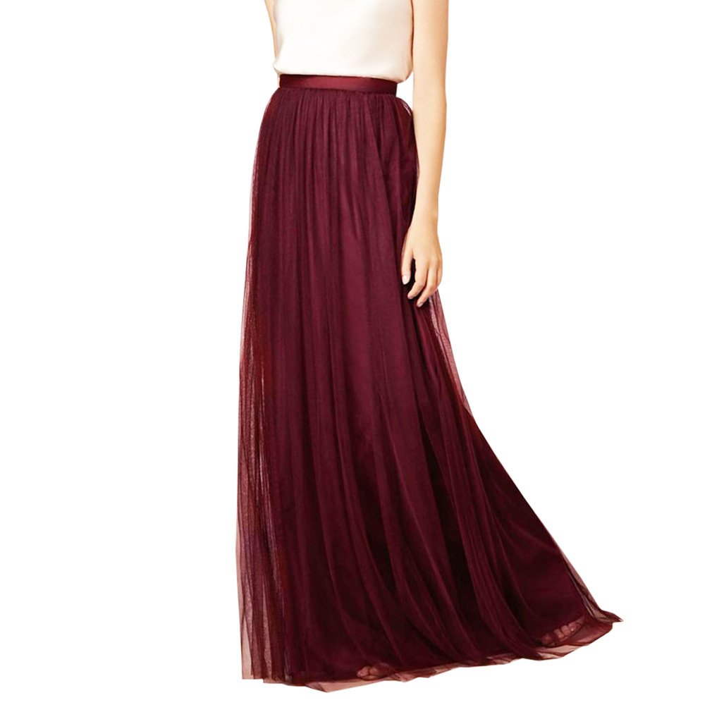 WDPL 3 Layer Soft Tulle Skirt - Elegant Long Maxi Wedding Dress for Women | Perfect for Bridal, Prom, Evening Gowns & Special Occasions