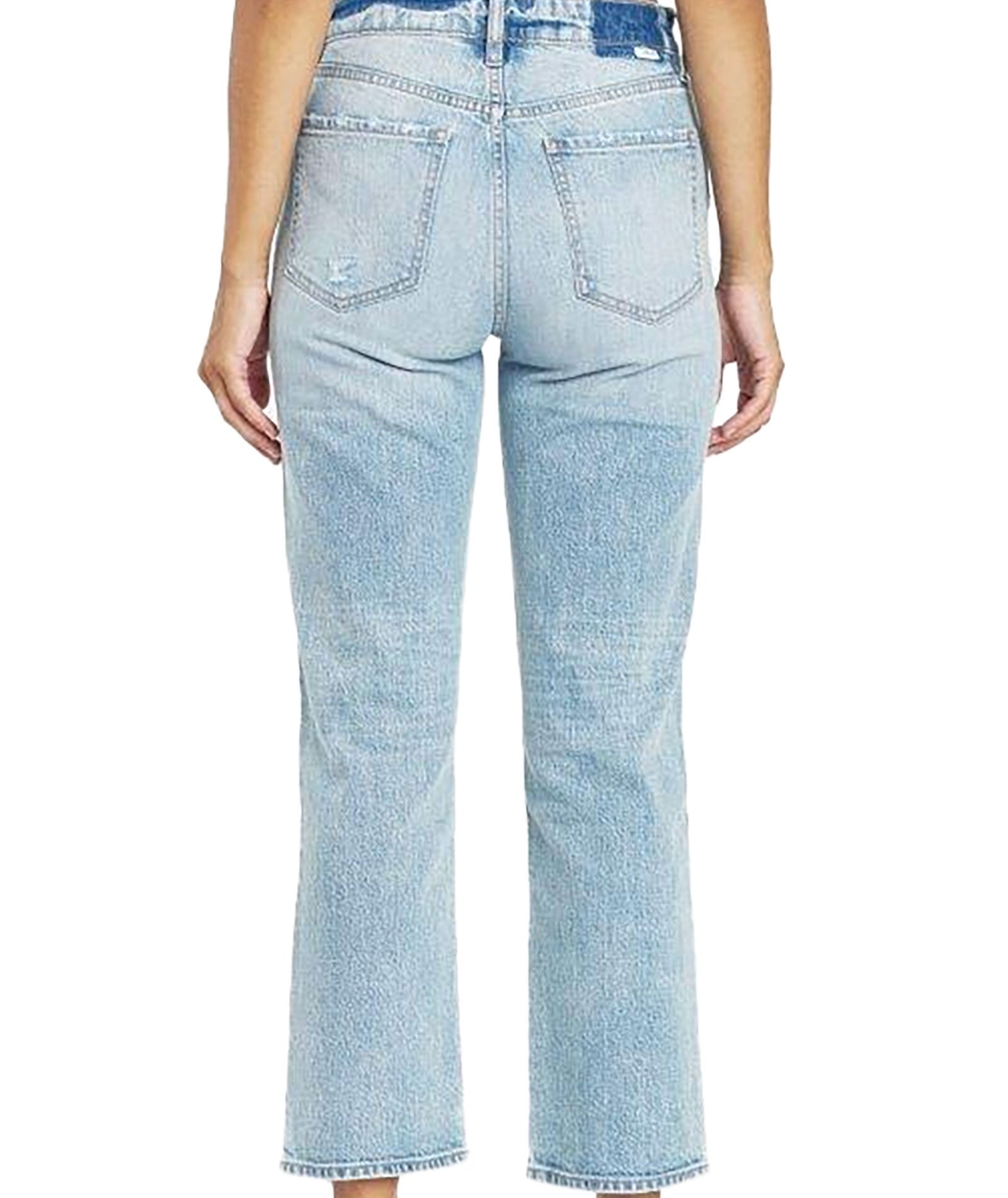 Daze Women's High Rise Straight Leg Jeans - Classic Fit, Comfortable Stretch Denim for Everyday Wear | Perfect for Work, Casual Outings & Weekend Errands