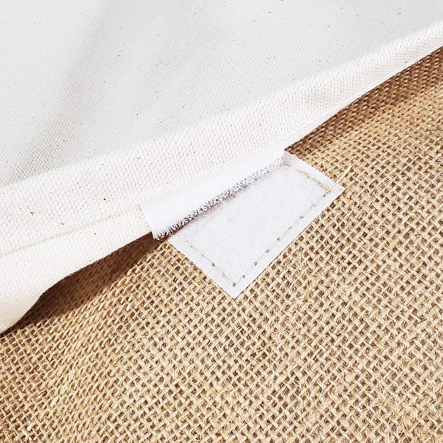 Eco-Friendly Heavy Duty Reusable Jute Burlap Tote Bag with Front Canvas Pocket - Large Shopping Bag for Groceries, Beach, Farmers Market & DIY Crafts | Sustainable Natural Fiber Gift Bag