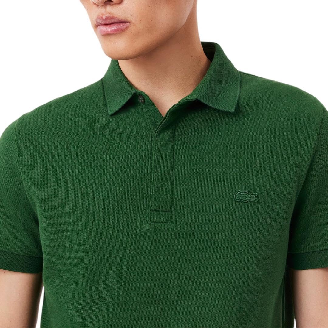 Lacoste Men's Short Sleeve Paris Polo Shirt - Classic Cotton Casual Top for Golf, Work & Summer Outfits | Breathable & Comfortable