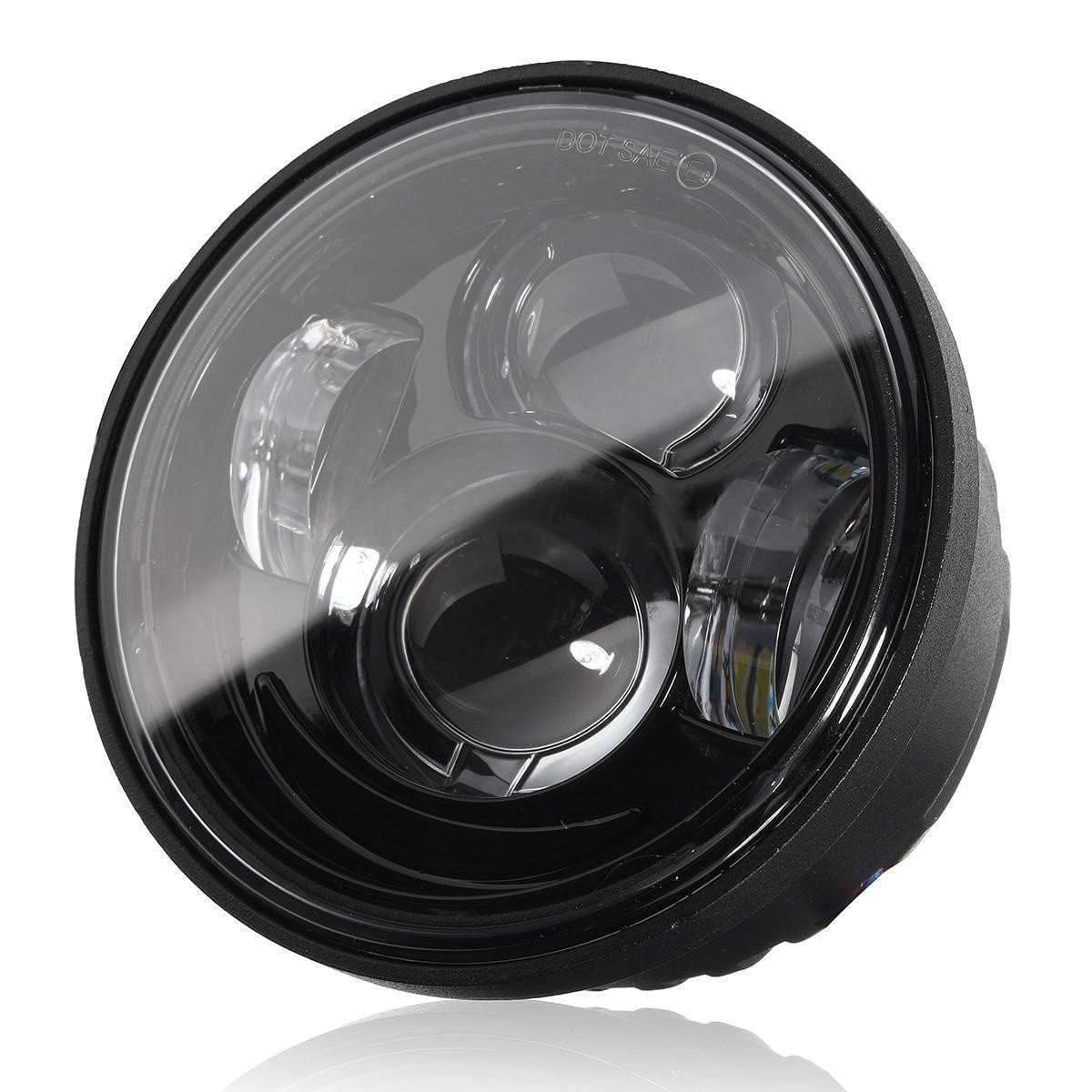 Eagle Lights 8900B-2SB Dual LED Headlight Kit for 2008-2017 Harley Davidson Fat Bob Motorcycles - Black | High Brightness & Easy Installation | Perfect for Night Riding & Enhanced Visibility