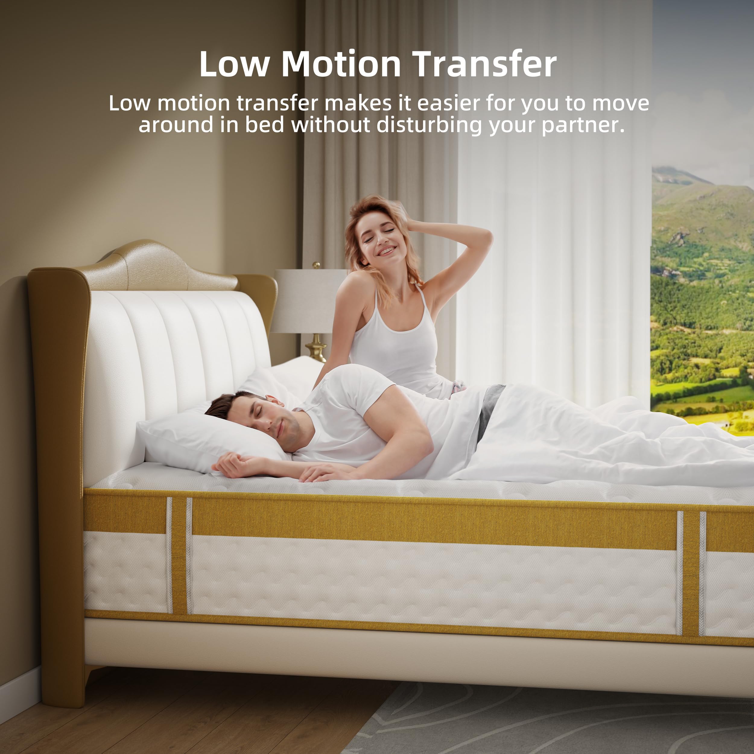 10 Inch Twin Size Cooling Gel Memory Foam Hybrid Mattress in a Box - CertiPUR-US Certified, Medium Firm with Pocket Springs for Back Pain & Pressure Relief - Perfect for Hot Sleepers, Guest Rooms & Dorm Beds