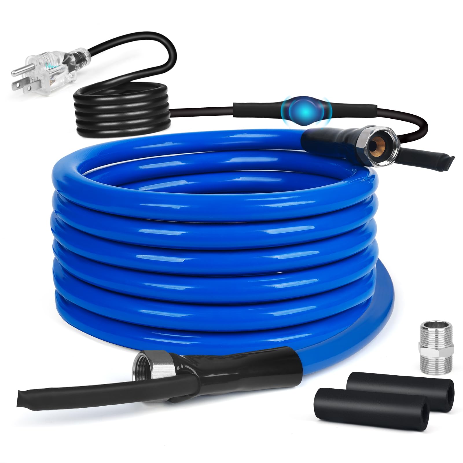 25FT Heated RV Water Hose with Thermostat - Lead & BPA Free Drinking Water Hose, 1/2