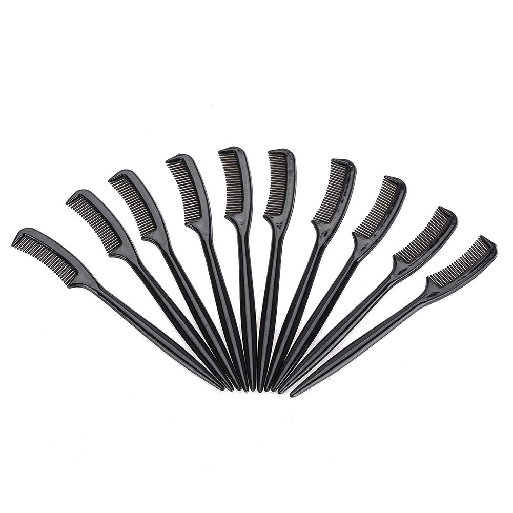 10pcs/set Reusable Eyelash Comb & Brush Set - Plastic Lightweight Eyelash Separator & Grooming Tool for Professional Makeup Artists & Home Use - Perfect for Lash Extensions, Mascara Application & Eye Makeup Styling