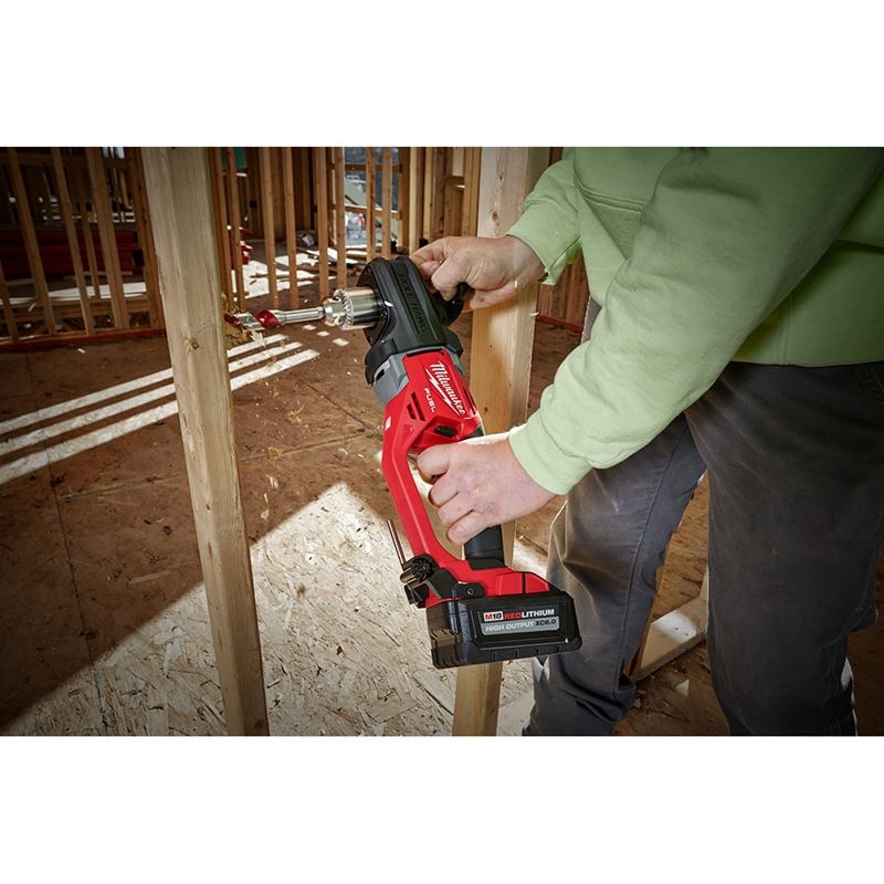 M18 FUEL 18V Brushless Cordless Right Angle Drill (Tool Only) - 1/2 Inch Hole Hawg for Woodworking, Metal Drilling & Tight Space Applications