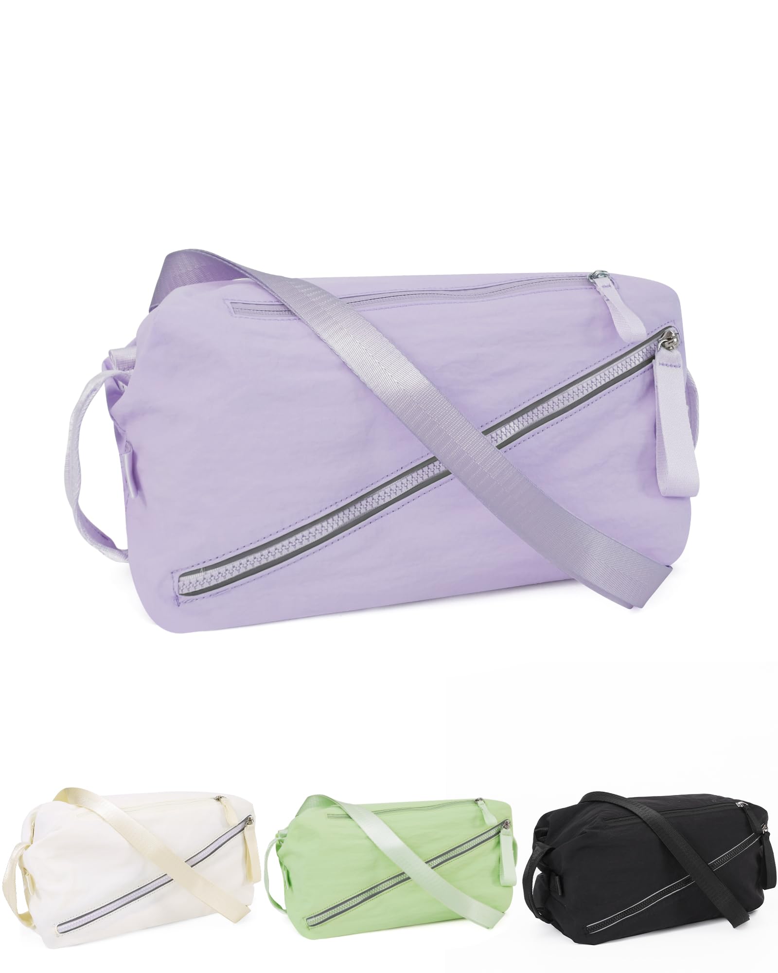 BAPHITY Small Gym Bag for Women & Men - Lightweight Waterproof Duffle Crossbody Weekender Bag, 3-in-1 Mini Sport Sling Backpack for Gym, Workout, Swimming, Yoga & Travel - Lavender (8L) | Perfect for Fitness Enthusiasts & Daily Commuters