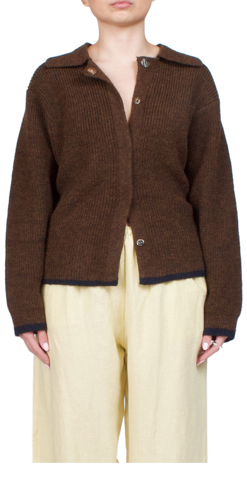 One Button Knit Tawny Sweater - Cozy & Stylish Women's Pullover for Fall & Winter | Perfect for Casual Outfits, Office Wear & Date Nights
