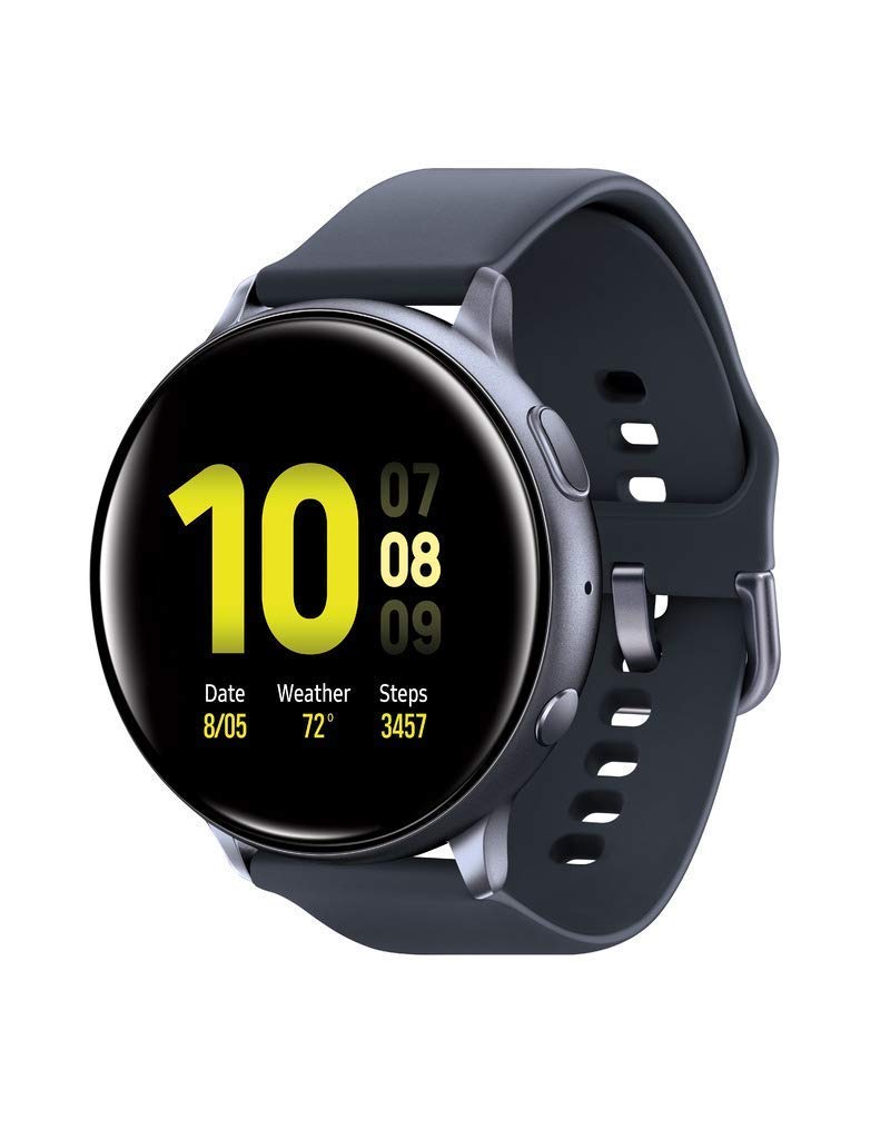 Refurbished Samsung Galaxy Watch Active2 40mm Aqua Black - US Version | Smart Fitness Tracker with Heart Rate Monitor, GPS & Water Resistance for Running, Swimming & Daily Use