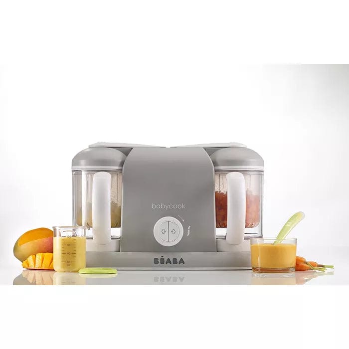 BEABA Babycook Duo Baby Food Maker - 4-in-1 Steam Cooker, Blender, Warmer & Defroster for Homemade Purees - Perfect for Infants & Toddlers at Home or Travel