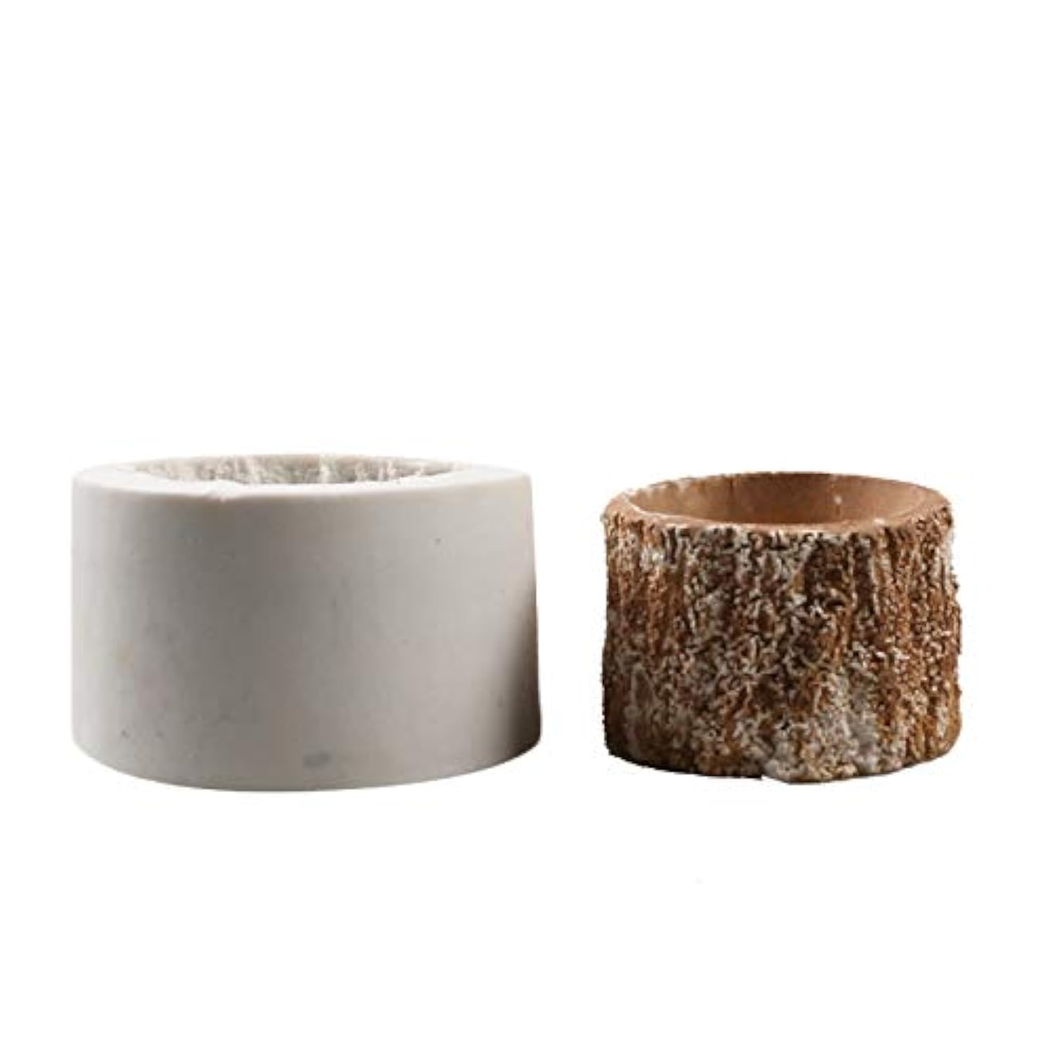 Epoxy Resin Concrete Succulent Planter Mold - Tree Stump Flower Pot Silicone Mold for DIY Cement Clay Candle Holder | Perfect for Home Garden Decor, Wedding Centerpieces & Handmade Gifts