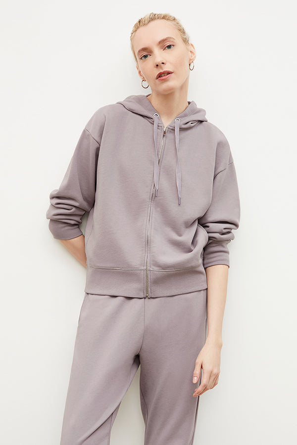 Joni Jogger French Terry Sweatpants for Women - Soft Wisteria Purple Lounge Pants | Perfect for Yoga, Running, and Relaxing at Home