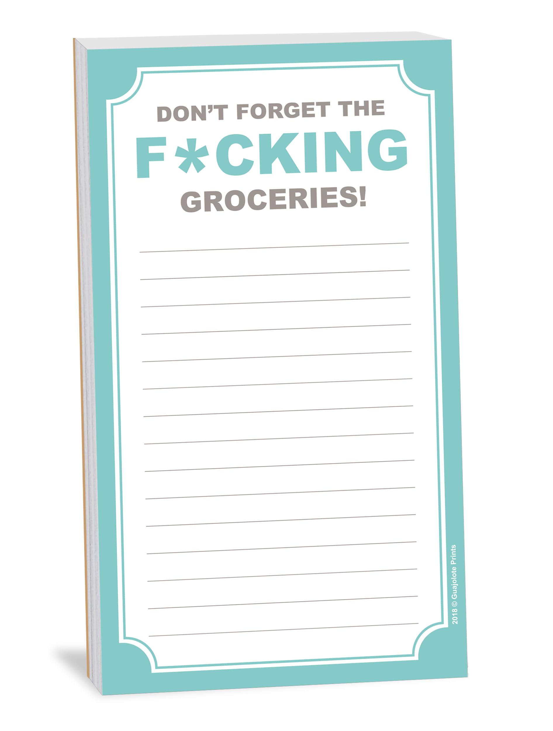 Funny Magnetic Grocery List - 4.25x7.5in for Kitchen & Fridge
