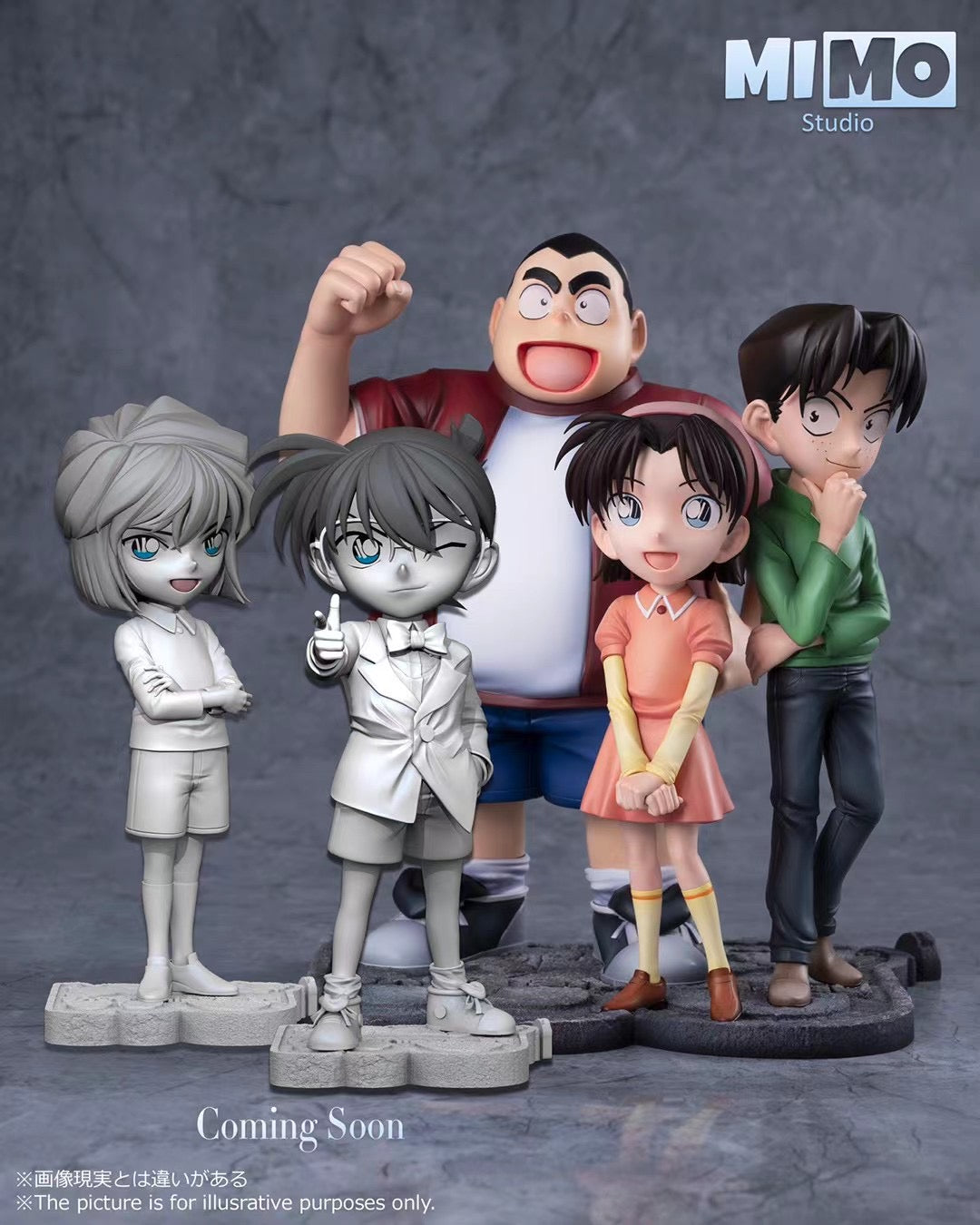 Detective Conan Anime Figures - Mimo Studio Amy Yeager, Mitch Tennyson, Kojima Genta | Conan Edogawa Friends Collection for Anime Fans & Collectors - Perfect for Display, Gifts, and Anime Decor