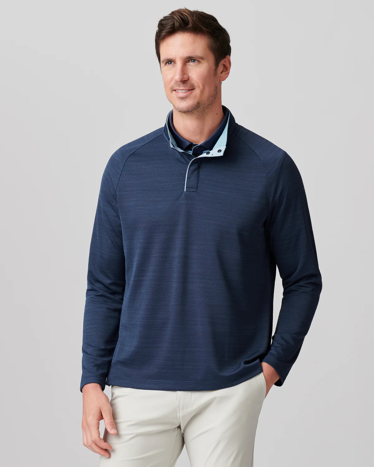 Rhone Men's Clubhouse Pullover Sweater - True Navy | Soft & Warm Casual Knit Sweater for Men | Perfect for Office, Lounge & Outdoor Activities