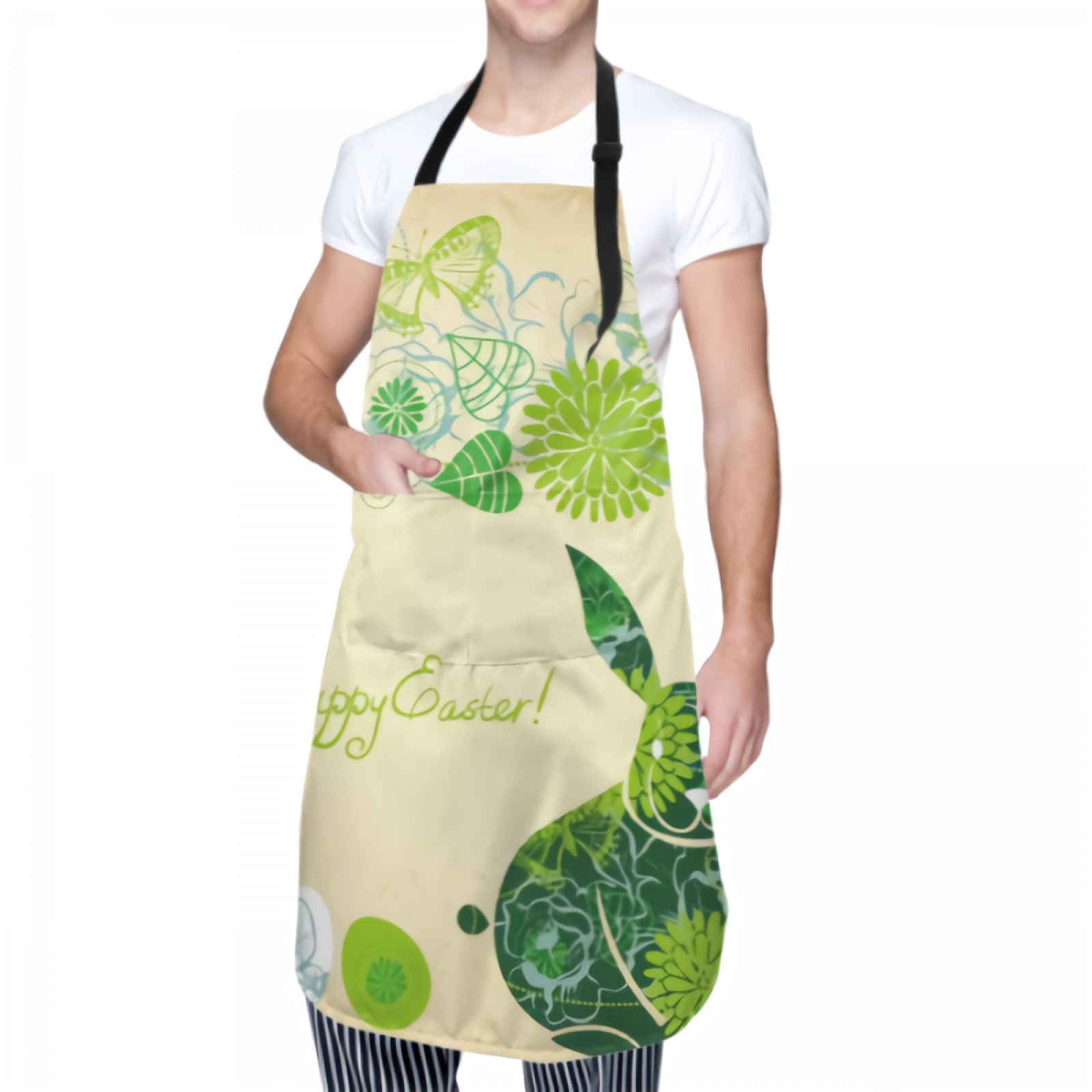 Waterproof Chef Apron for Men & Women with Pockets - Cute Cooking Gift for BBQ, Baking & Kitchen Use