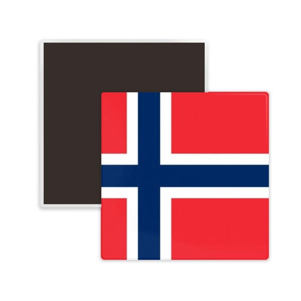 Norway National Flag Ceramic Fridge Magnet - European Country Souvenir Gift for Collectors, Travel Lovers, Home & Office Decoration