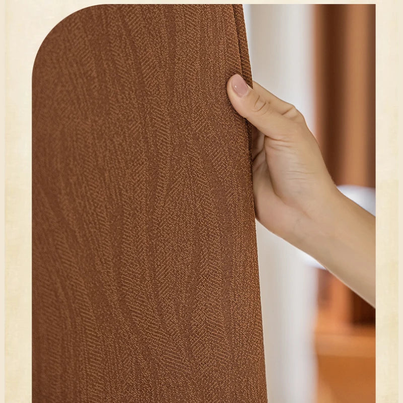 Claire Polyester Wavy Pattern Curtain Swatch - Elegant Window Treatment for Living Room, Bedroom & Home Decor