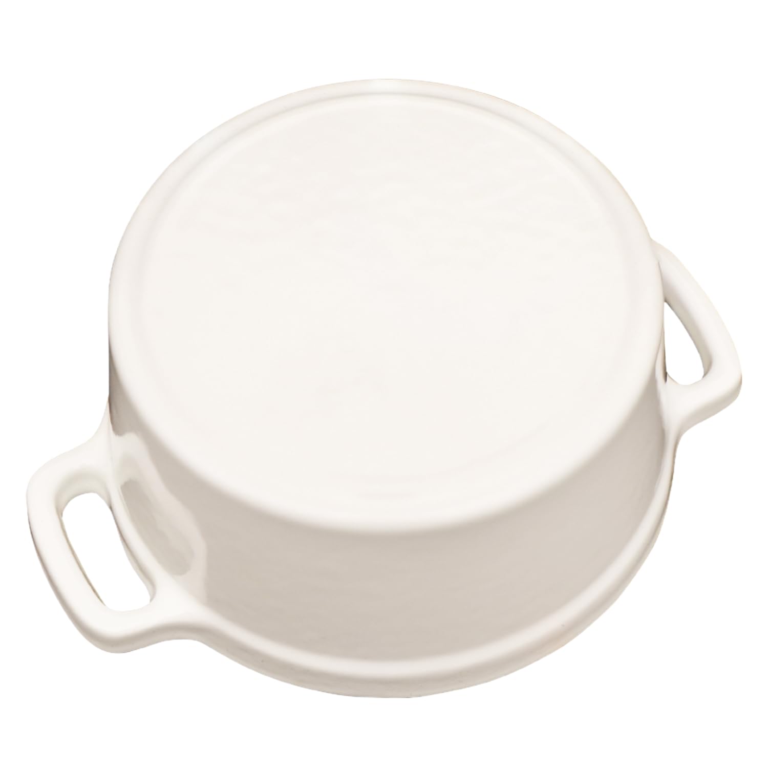 8 oz Mini Dutch Oven & Garlic Roaster - 2-Piece Cast Iron Cocotte Set with Lids (0.25 qt) - Oven Safe Ramekins for Garlic Confit, Baking, Serving - Perfect for Kitchens & Dinner Parties - White