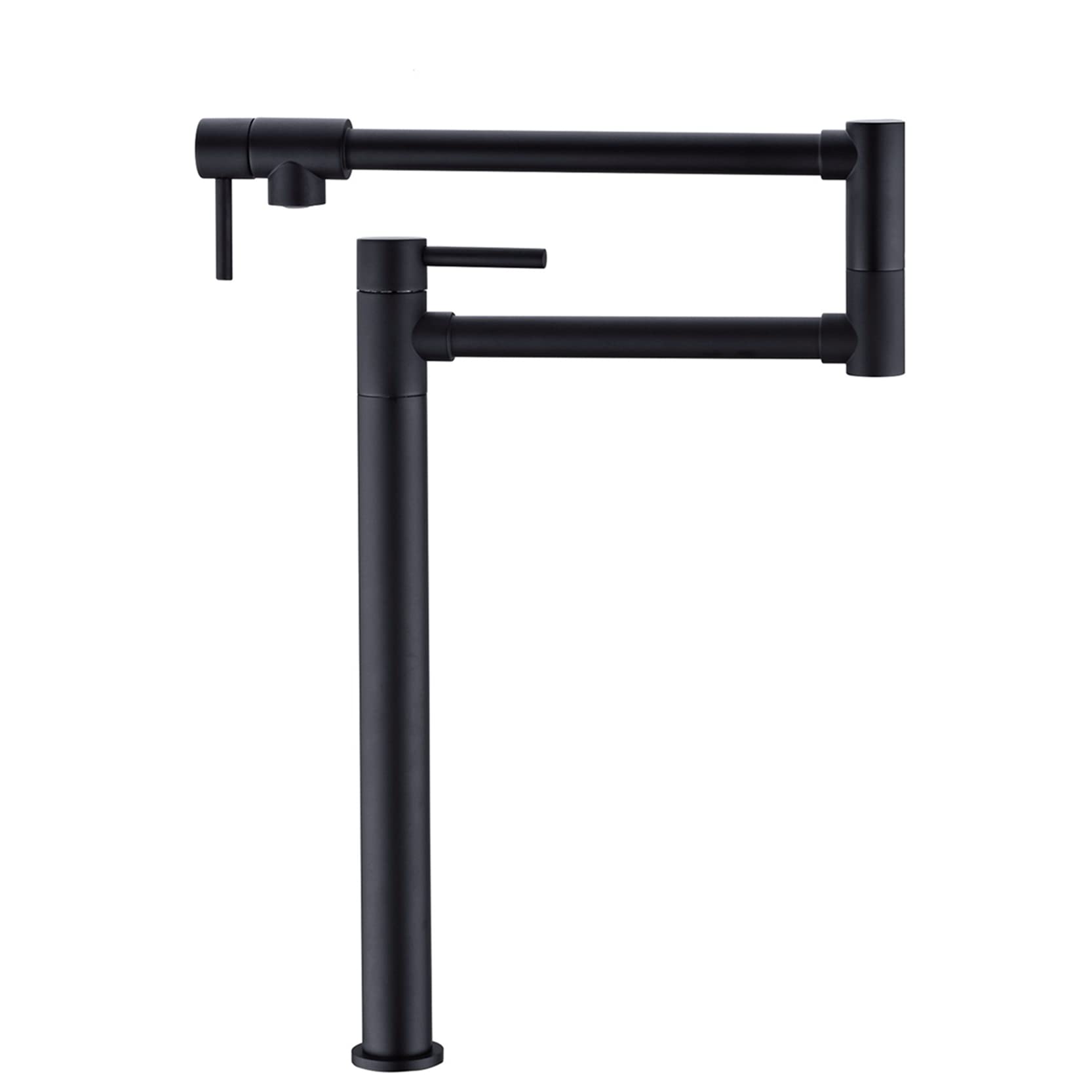 Anushruti Brushed Nickel Kitchen Faucet with Extension Shank - Black Pull-Down Sprayer for Sink, Modern Bathroom & Kitchen Faucet - Perfect for Home, Restaurant, and Commercial Use