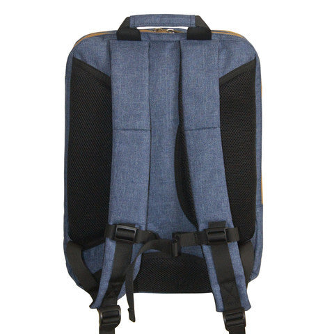 Nifteen Canvas Dual Backpack for 15 Inch Laptop - Waterproof Travel Backpack with USB Charging Port, School College Backpack for Men & Women, Perfect for Work, Commuting & Outdoor Adventures