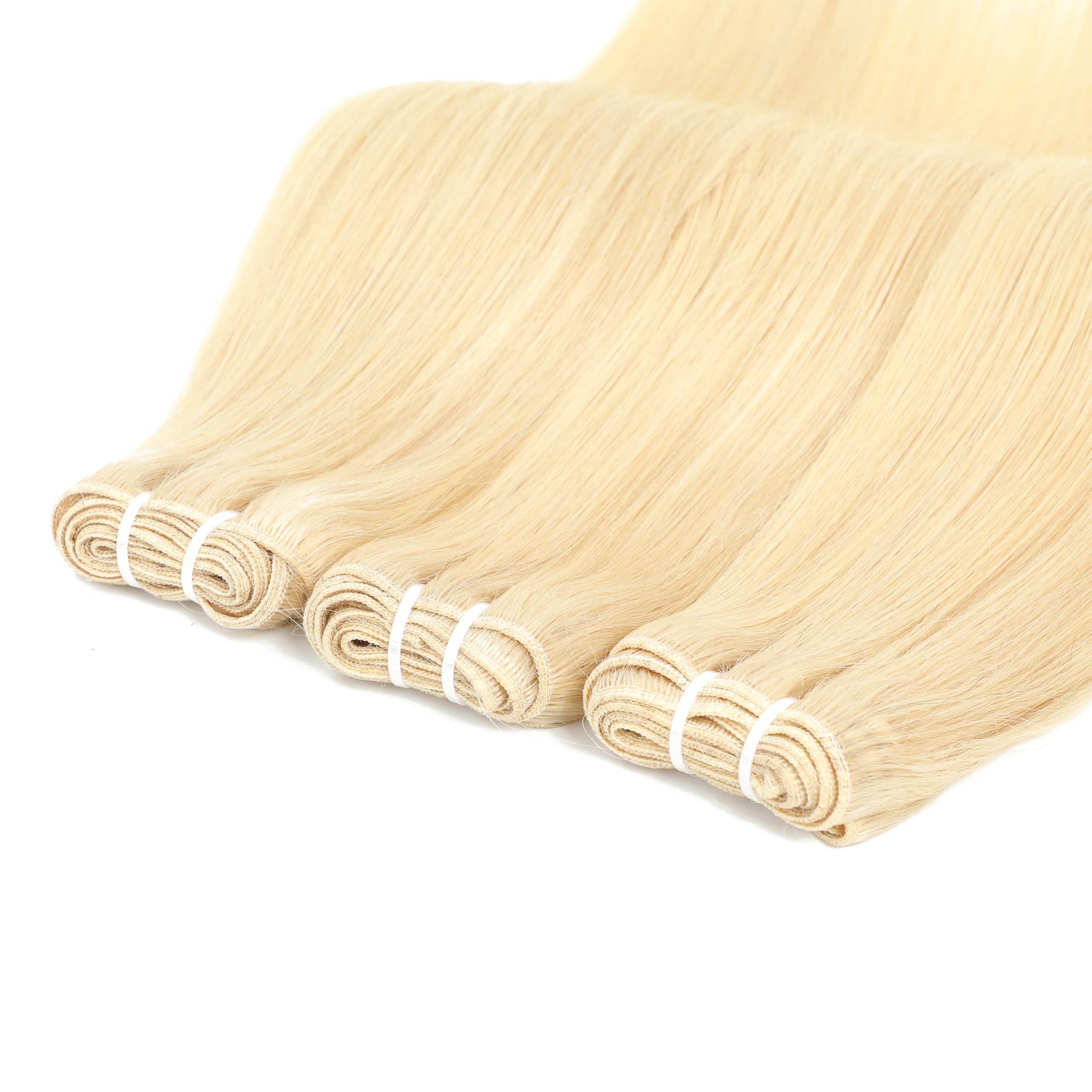 YAREESONG 12A Grade 100% Unprocessed Brazilian Virgin Blonde 613 Human Hair Extensions 24 26 28 Inch 300g Bundles for Women - Perfect for Styling, Weaves, and Special Occasions