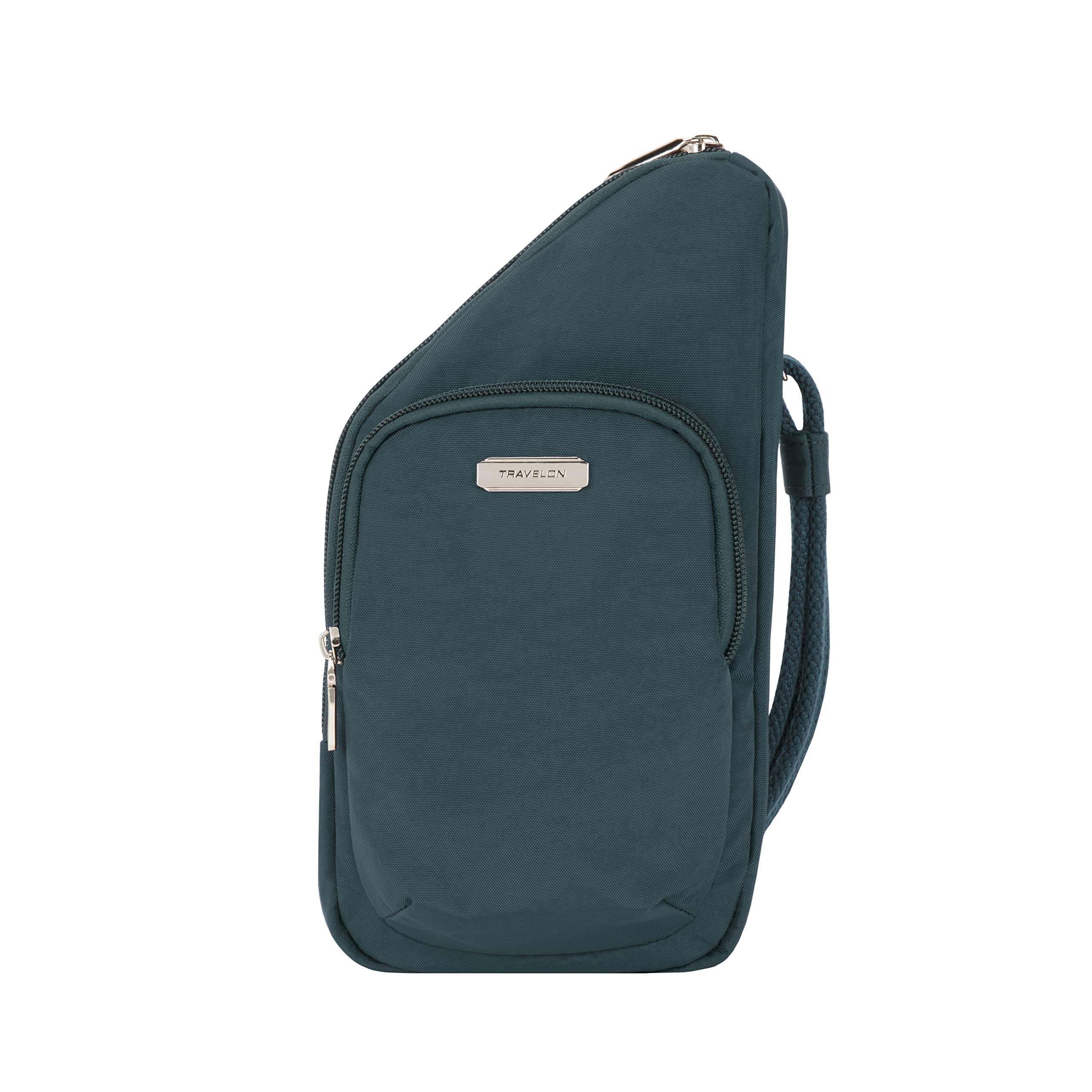 Travelon Anti-Theft Compact Crossbody Bag for Women - Lightweight Secure Purse with RFID Blocking - Perfect for Travel, Commuting & Daily Use (Peacock)