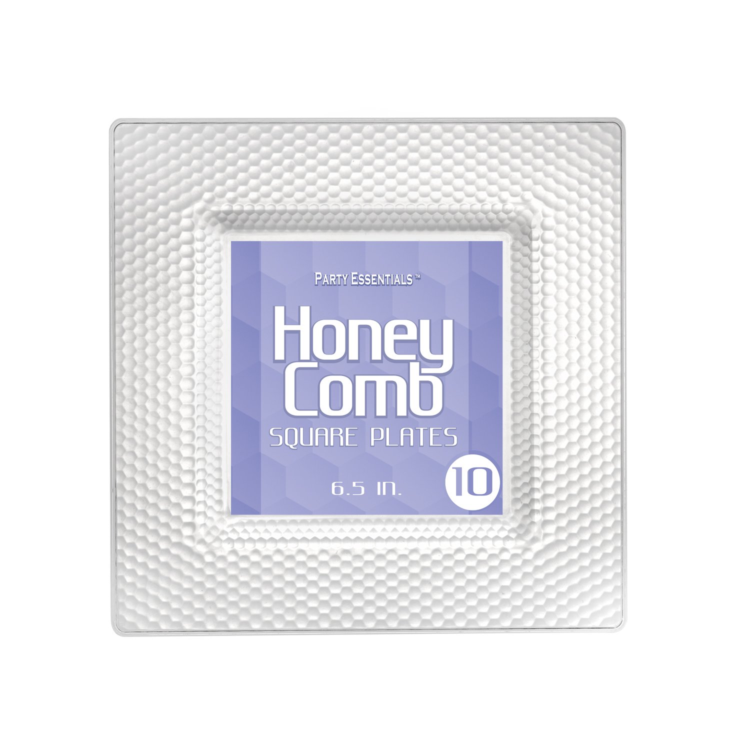 Disposable Square Plastic Plates 6.5