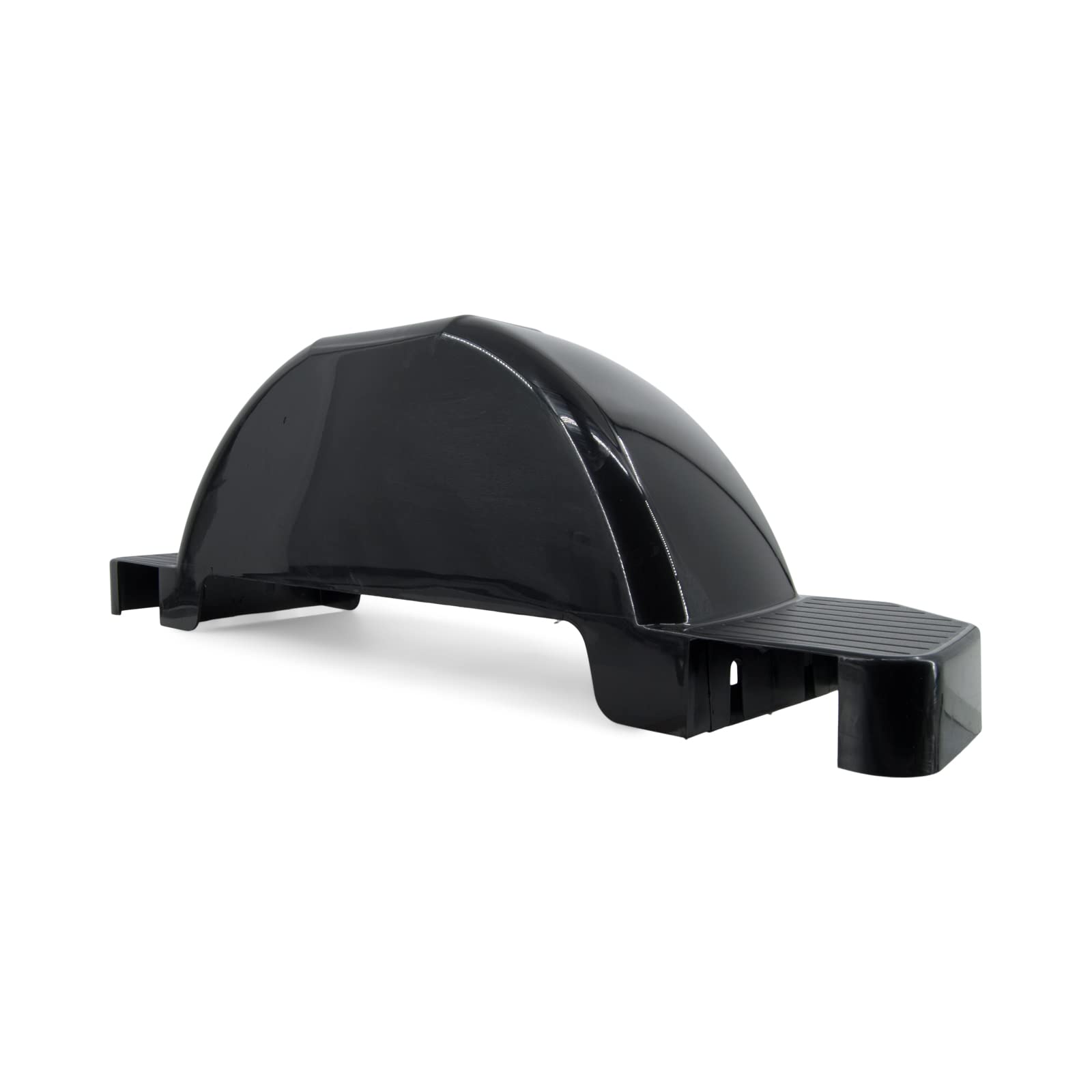 Heavy-Duty Black Plastic Single Axle Boat Trailer Fender with Non-Slip Steps - 9
