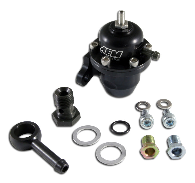 AEM Adjustable Fuel Pressure Regulator - Fits 96-97 Acura CL, 94-97 Honda Accord, 96-00 Honda Civic EX - Performance Upgrade for Better Engine Tuning & Fuel Efficiency - Perfect for Racing, Street Performance & Engine Modifications