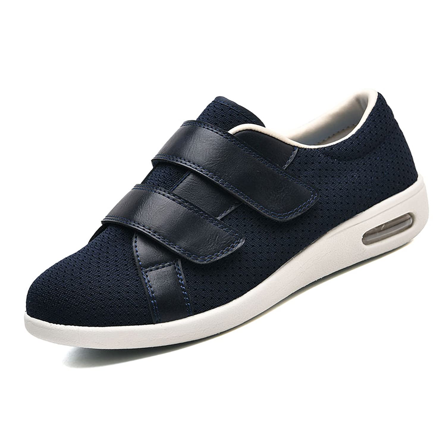 **JBTNBX Men's Wide Width Adjustable Lightweight Walking Shoes for Edema & Diabetic Comfort - Indoor/Outdoor Sneakers for Elderly Men - Perfect for Daily Walks, Travel & Casual Wear**
