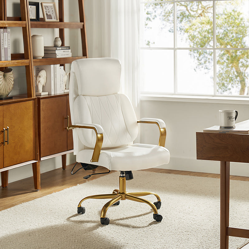 Ludwig Ergonomic Office Chair with Adjustable Lumbar Support - Comfortable Mesh Back Computer Desk Chair for Home & Office Workspaces