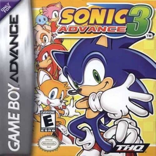 Used Sonic Advance 3 Game Boy Advance Video Game Cartridge - Classic GBA Action Platformer for Retro Gaming Enthusiasts | Perfect for Collectors and Nostalgic Gamers